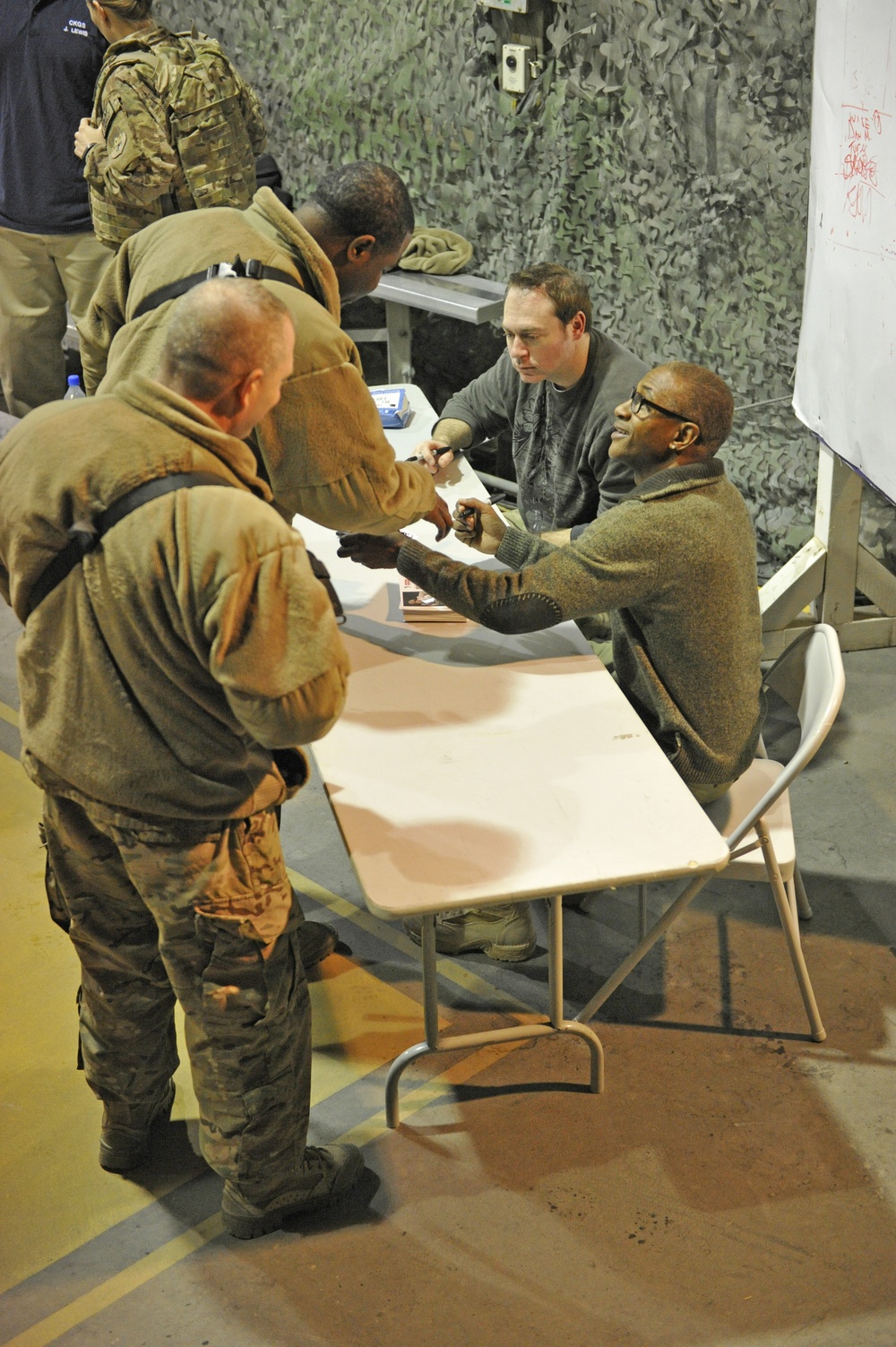 Tommy Davidson in Bagram for New Year's Eve