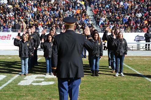 Armed Forces Bowl 2013 Oath of Enlistment