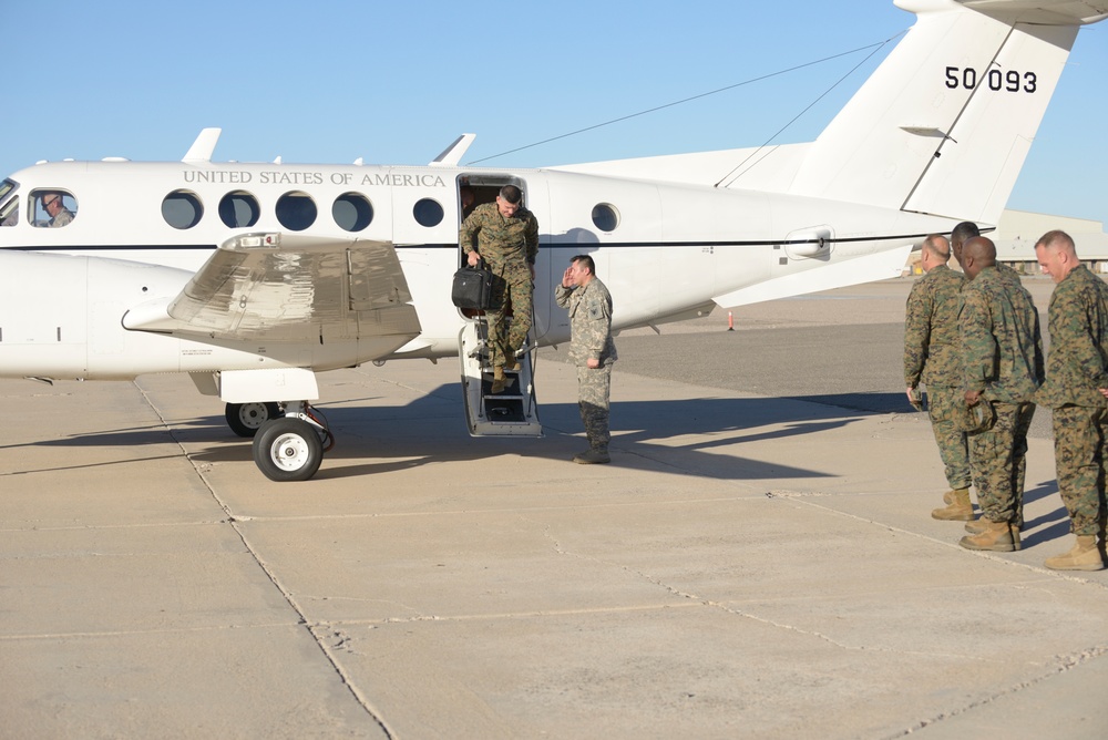 Maj. Gen. Juan G. Ayala visits Marine Corps Logistics Base, Barstow