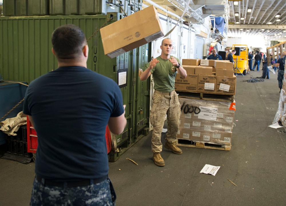 Boxer receives supplies