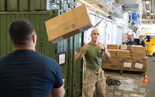 Boxer receives supplies