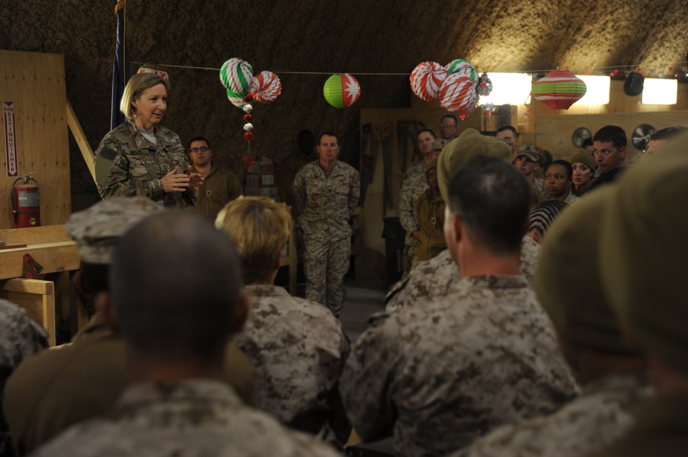 Vice Adm. Braun visits Seabees in Afghanistan