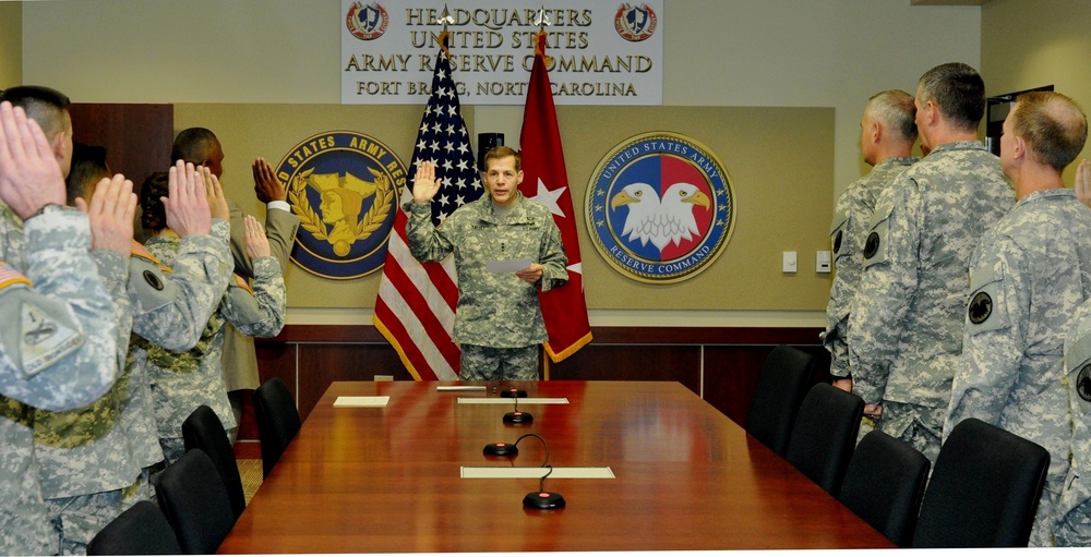 Lt. Gen. Talley swears in IG Team at Fort Bragg