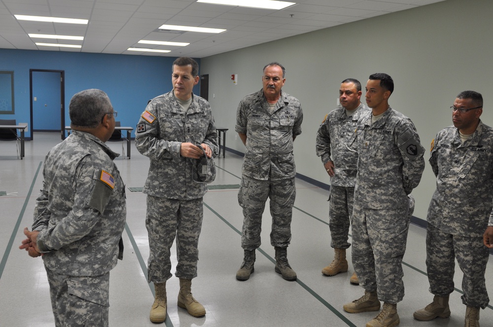 Lt. Gen. Talley visits soldiers of Puerto Rico