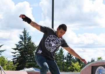Skateboarding soldier shreds toward resilience