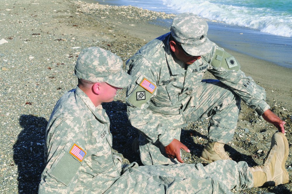 Soldiers save stranded swimmers
