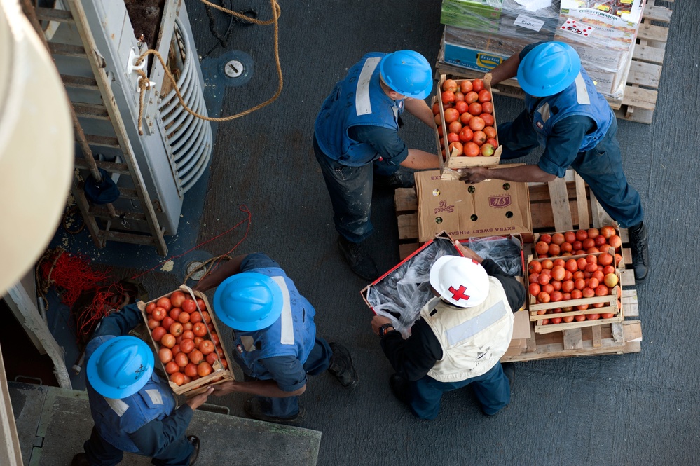 USS Gettysburg replenishment