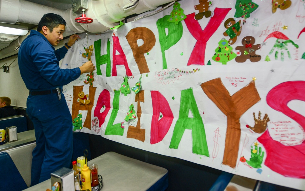 USS Monterey holiday activity