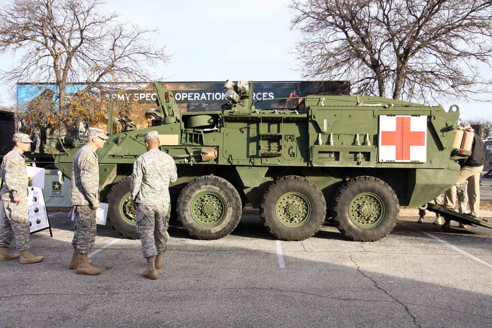 Stryker on display