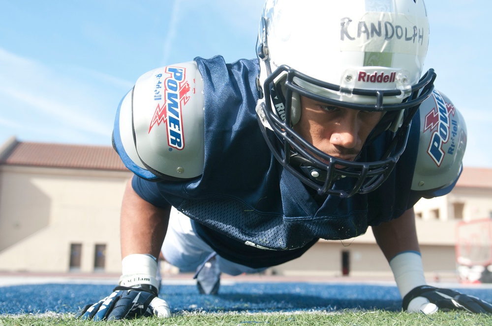 Semper Fidelis All-American Football Practice