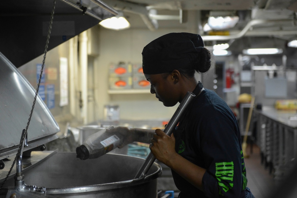 USS Harry S. Truman galley operations