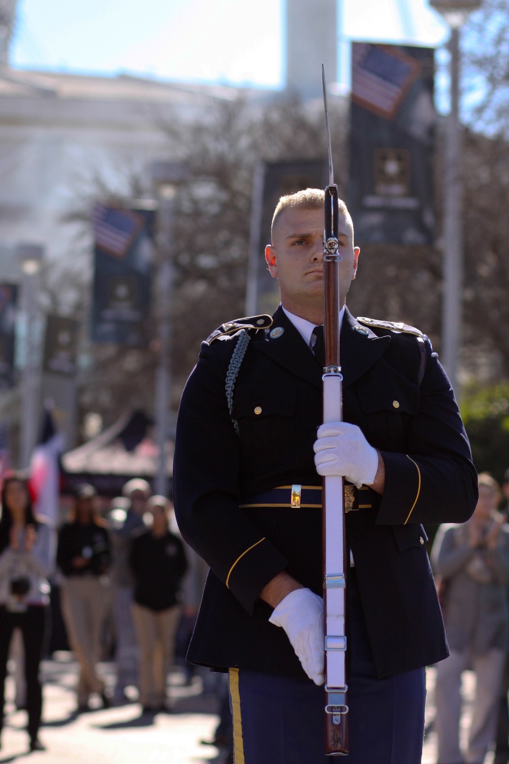 Army Drill Team renders honor