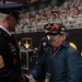 SMA shakes hands with a veteran