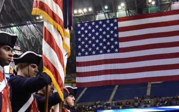 Flag marks beginning of game