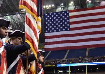 Flag marks beginning of game