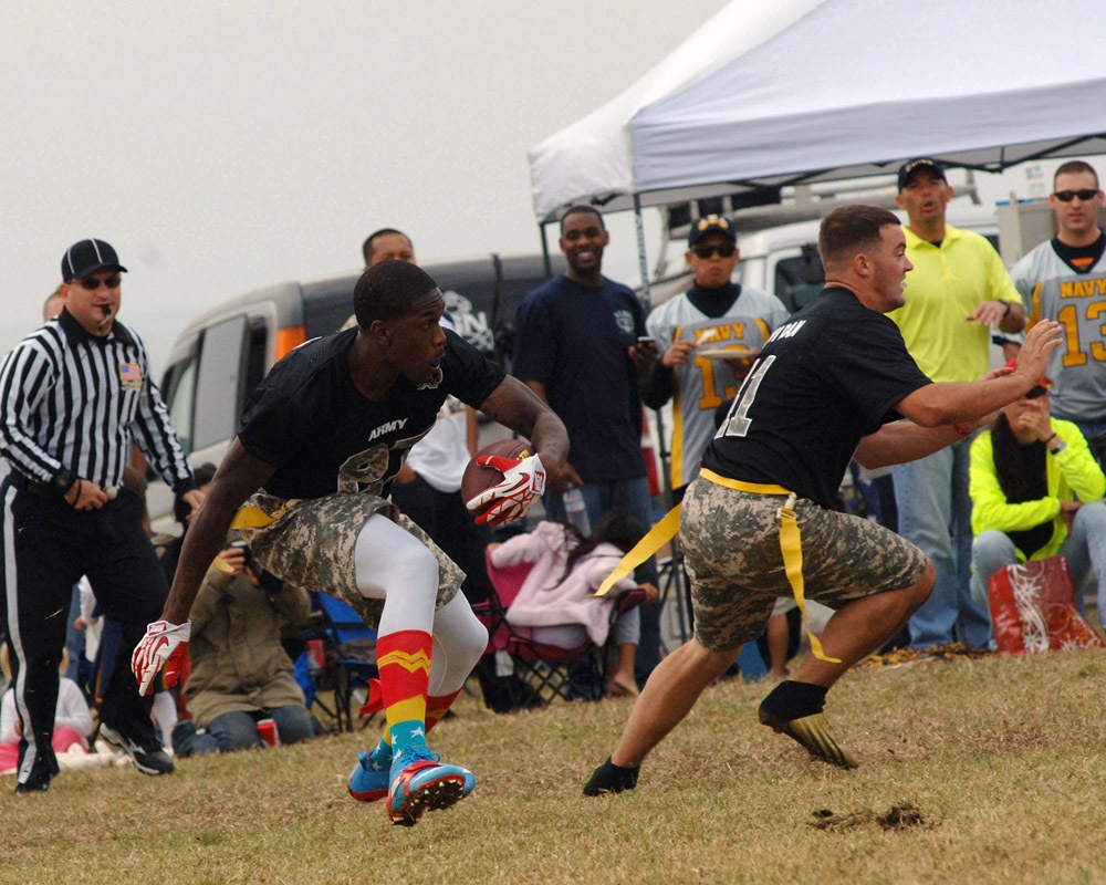 US Army Navy Football Game 2013 on Torii Station brings heat to the soldiers and families on the island