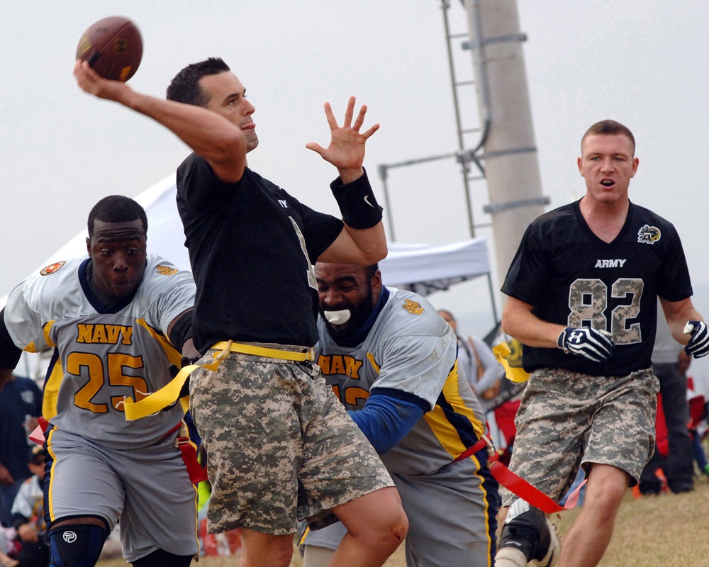 US Army Navy Football Game 2013 on Torii Station brings heat to the soldiers and families on the island