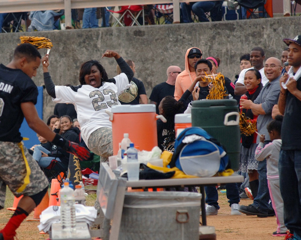 US Army Navy Football Game 2013 on Torii Station brings heat to the soldiers and families on the island
