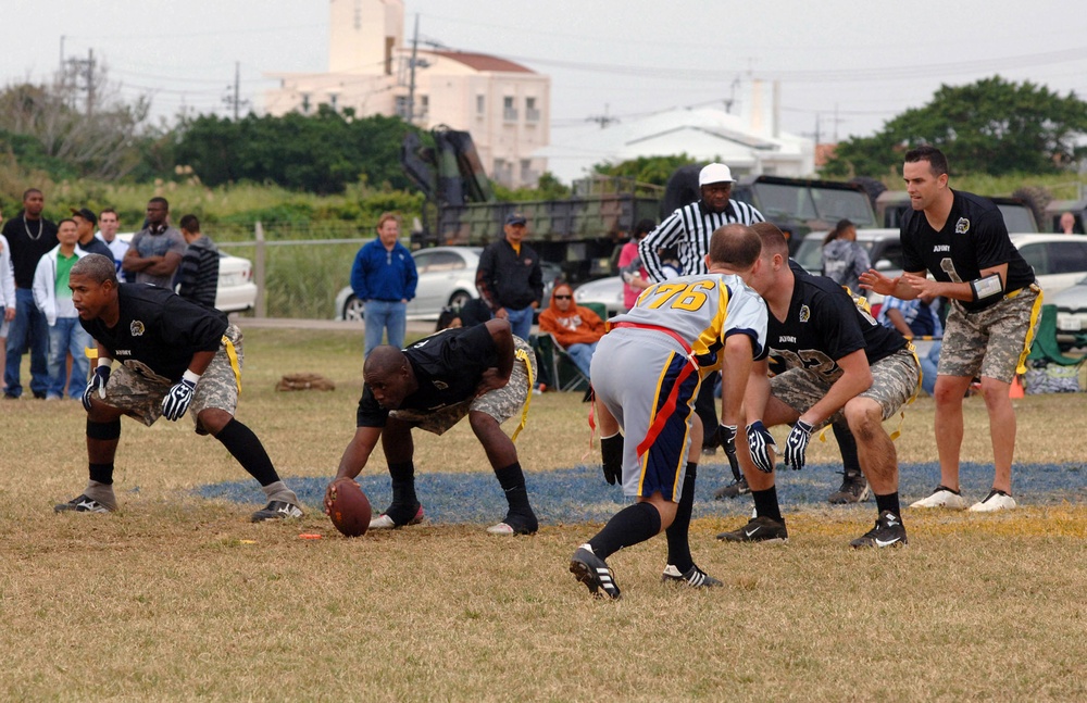 US Army Navy Football Game 2013 on Torii Station brings heat to the soldiers and families on the island