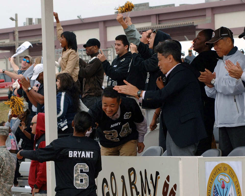 US Army Navy Football Game 2013 on Torii Station brings heat to the soldiers and families on the island