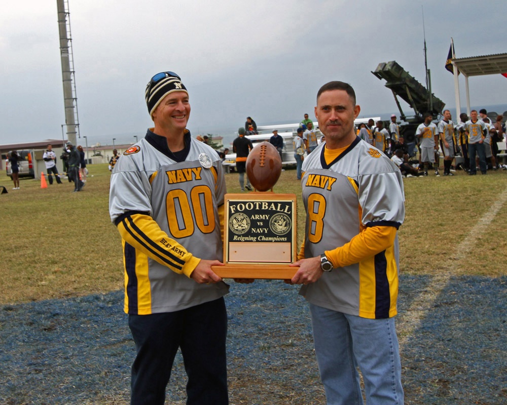 US Army Navy Football Game 2013 on Torii Station brings heat to the soldiers and families on the island