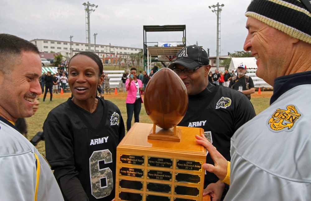 US Army Navy Football Game 2013 on Torii Station brings heat to the soldiers and families on the island