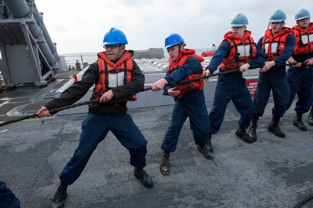 USS Stout activity