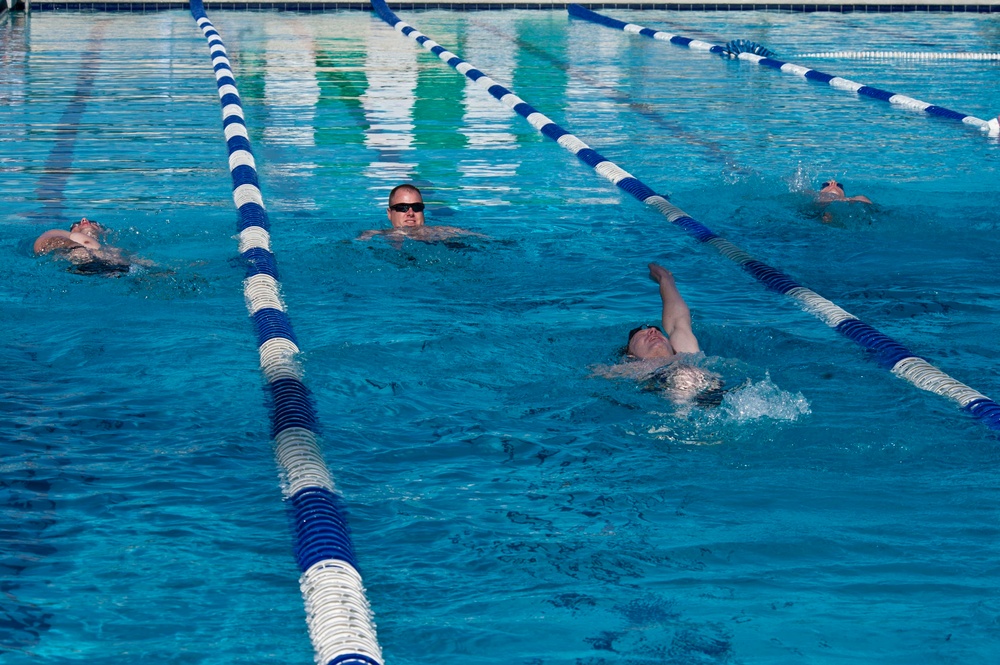 Practice session for the Wounded Warrior Pacific Invitational