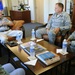 Chief Master Sgt. of the Air Force James McCoy checks progress of 15th Wing