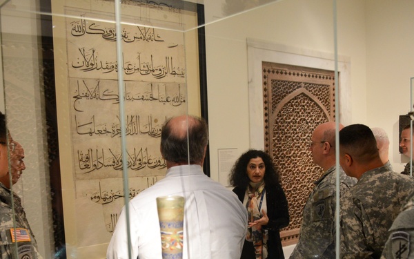 Civil Affairs soldiers learn about art