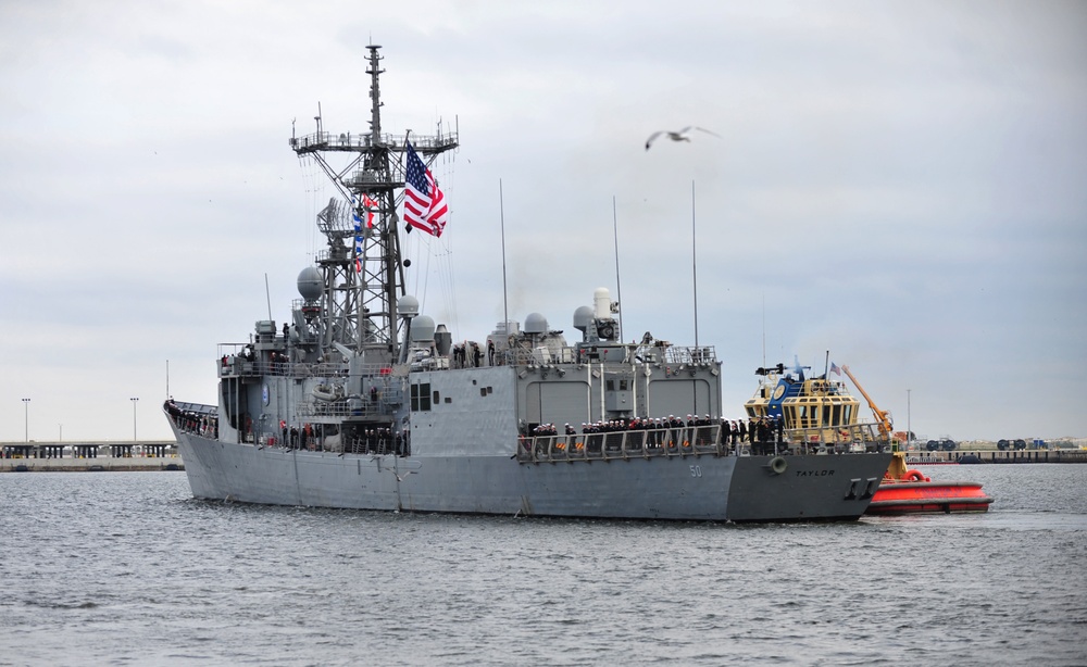 USS Taylor deploys