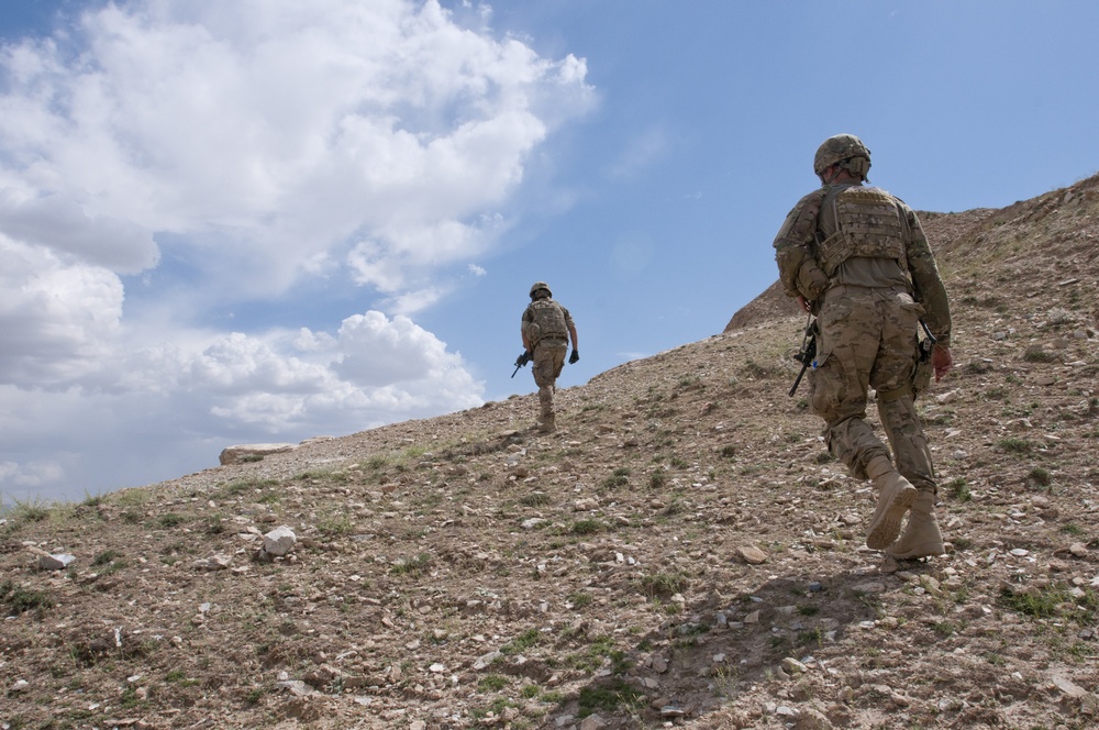 Air Force unit operates as infantry on patrol in Afghanistan