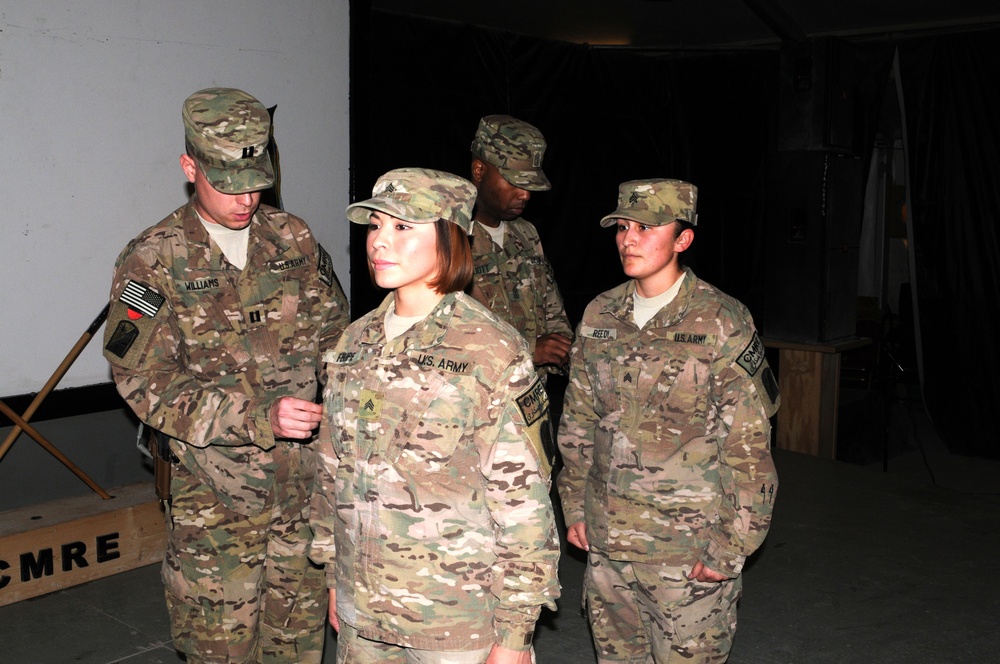 82nd SB-CMRE conducts patch ceremony in Afghanistan