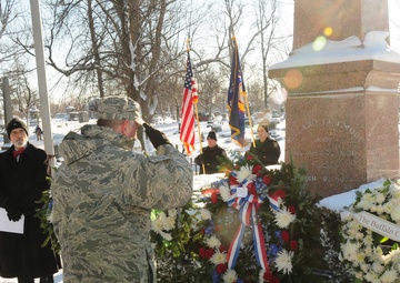107th Airlift Wing honors former US president