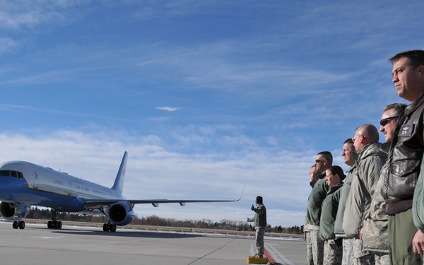 Defense Secretary Chuck Hagel visits Wyoming