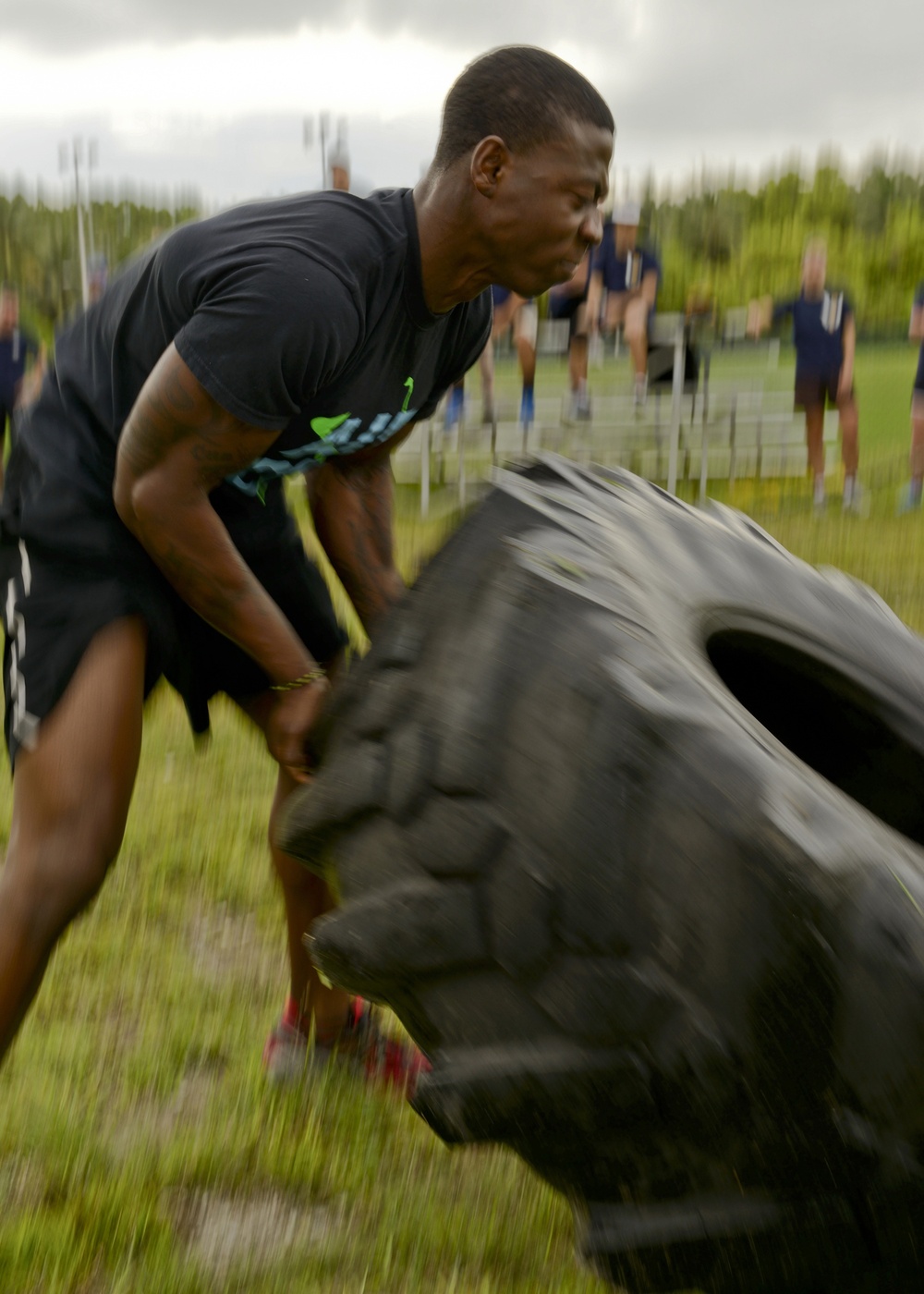 Tire flip race