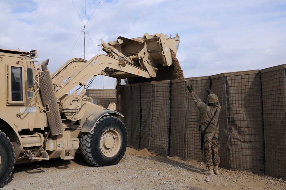 Counting blessings: 150th Engineer Company troop helps right-size bases