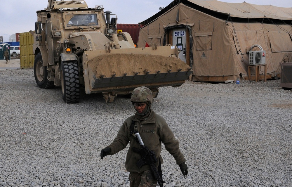 Counting blessings: 150th Engineer Company troop helps right-size bases