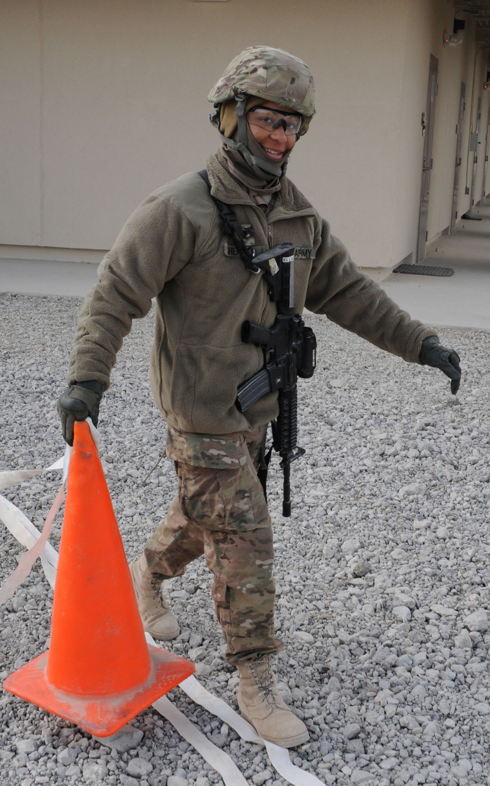 Counting blessings: 150th Engineer Company troop helps right-size bases