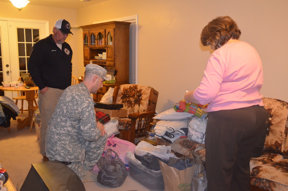 NC Guard assists Guard veteran after holiday fire to home