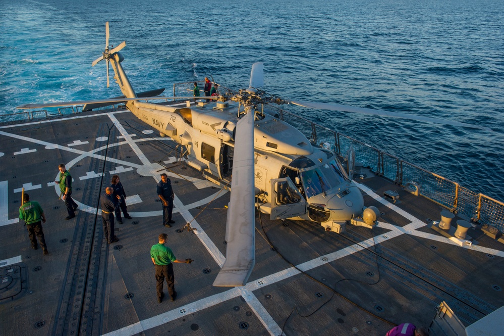 USS Truxtun underway operations