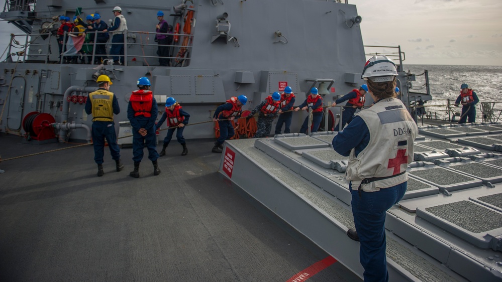 USS Truxtun underway operations