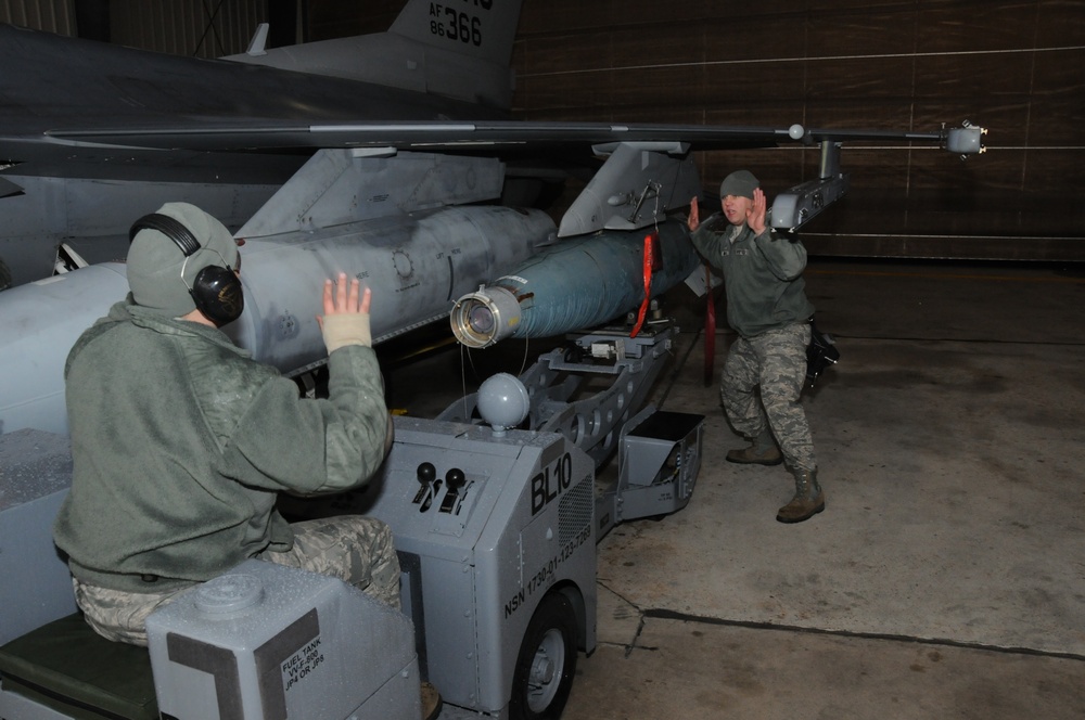 Day two of weapons load crew competition at 177th FW