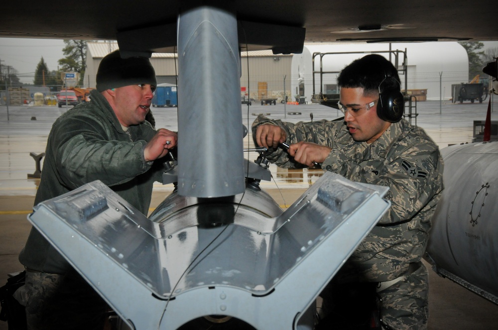 Day two of weapons load crew competition at 177th FW