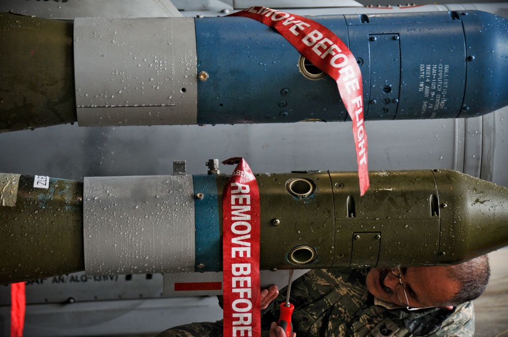 Day two of weapons load crew competition at 177th FW