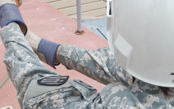 Firefighters learn how to work in confined spaces