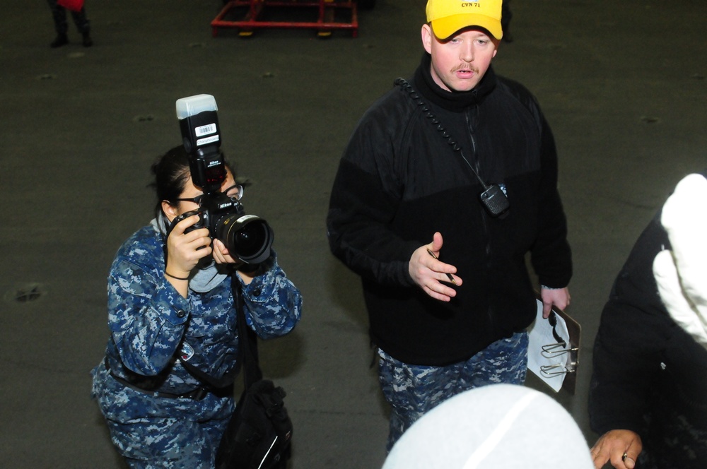 Navy photographer documents shipboard life