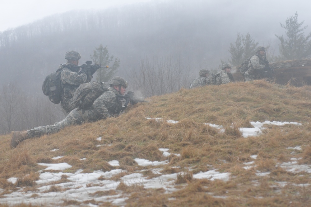 Assaulting through the objective