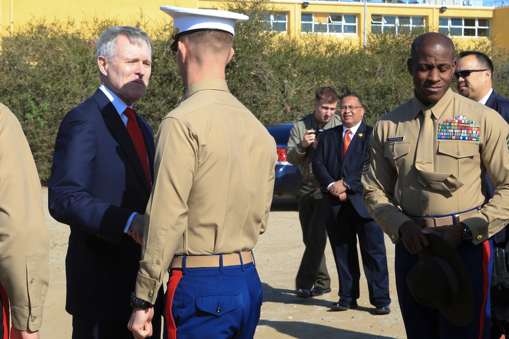 Secretary of the Navy visits Marine Corps installations
