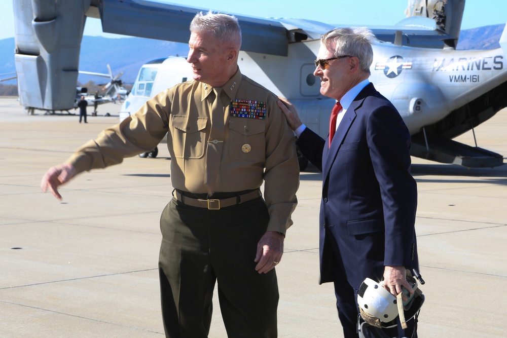 Secretary of the Navy visits Marine Corps instalations